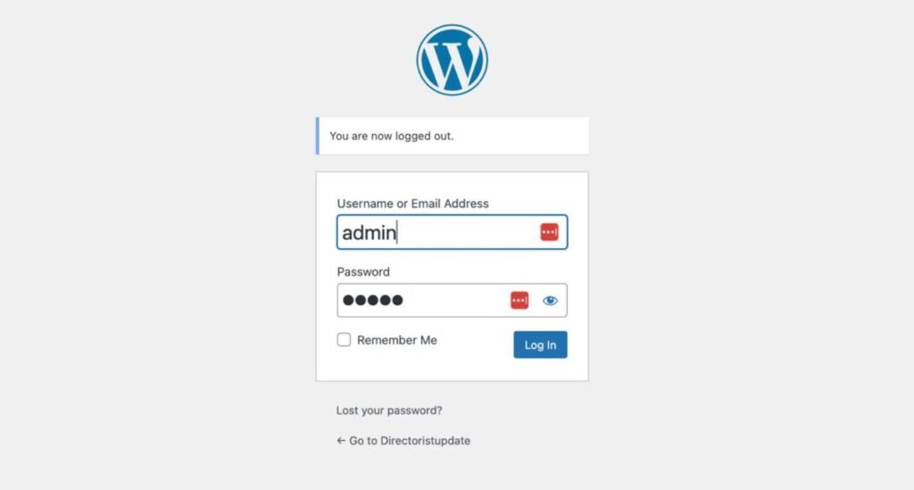 Log in to Your WordPress Dashboard