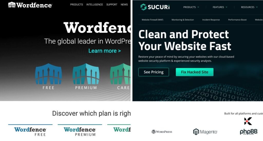 Wordfence Security, Sucuri 