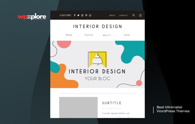 10+ Best Minimalist WordPress Themes for a Clean & Modern Website Design